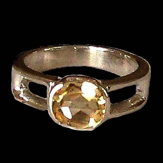 Bague Citrine - Bague indienne - Bijoux indiens