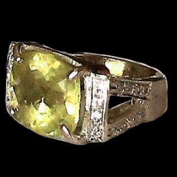 Bague Citrine - Bague indienne - Bijoux indiens