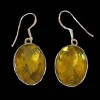 Boucles d'oreilles indiennes Citrine - Bijoux indiens