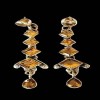 Boucles d'oreilles indiennes Citrine - Bijoux indiens