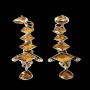 Boucles d'oreilles indiennes Citrine - Bijoux indiens