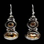 Boucles d'oreilles indiennes Citrine - Bijoux indiens
