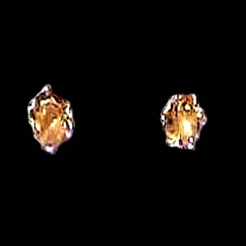 Bijoux inde - Boucles d'Oreilles indiennes Citrine