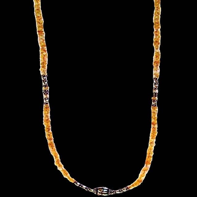 Bijoux indiens - Création Collier Citrine