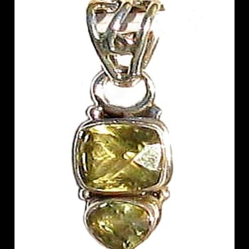 Pendentif Citrine - Pendentif indien - Bijoux indiens