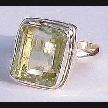 Bague Citrine - Bague indienne - Bijoux indiens