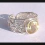 Bague Citrine - Bague indienne - Bijoux indiens
