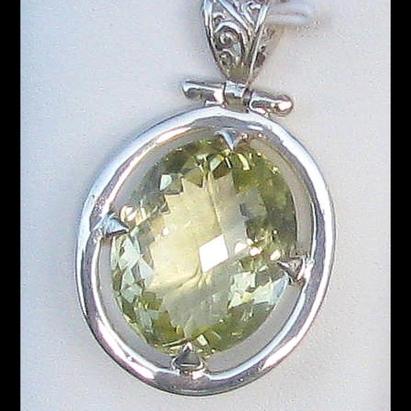 Bijoux indiens - Création Pendentif Citrine