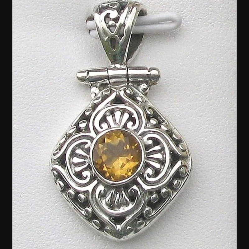 Pendentif Citrine - Pendentif indien - Bijoux indiens
