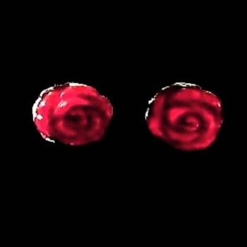 Bijoux inde - Boucles Oreilles indiennes argent Corail