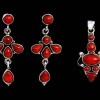 Parure indienne Corail - Bijoux indiens