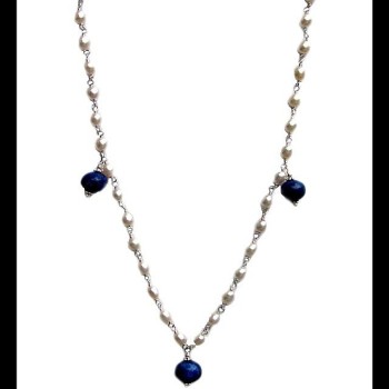 Bijoux indiens - Création Collier Lapis lazuli