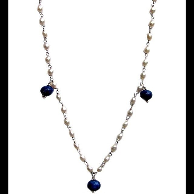 Bijoux indiens - Création Collier Lapis lazuli