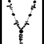 Collier création Onyx naturelle et boules en argent massif – Bijou inde