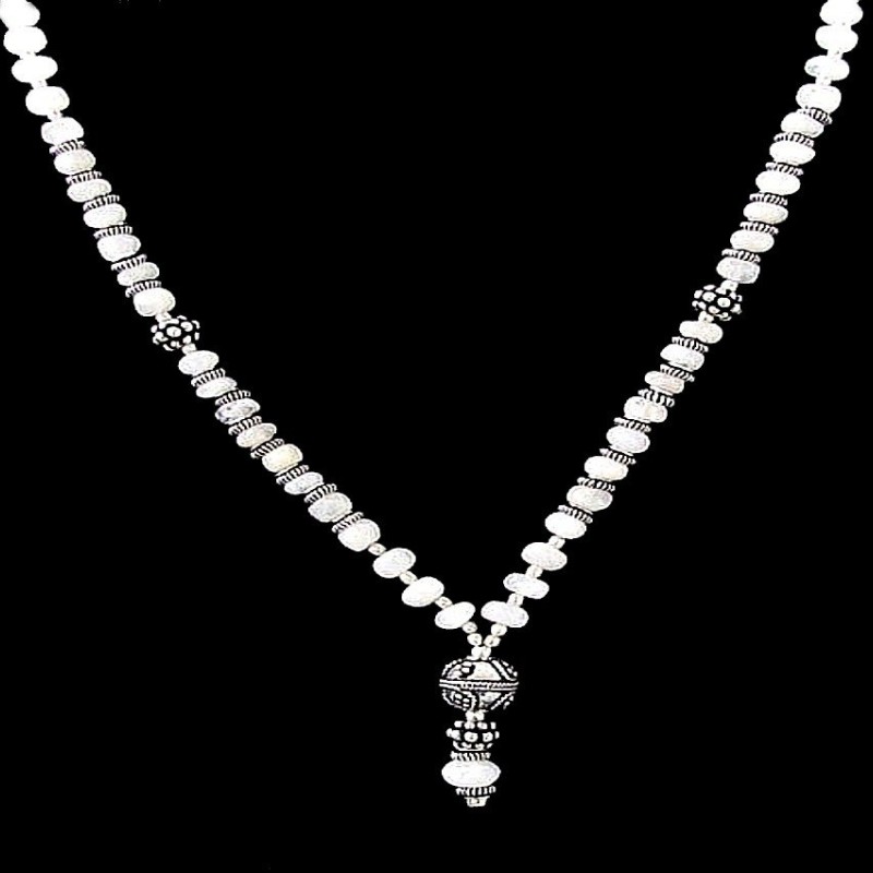 Bijoux indiens - Création Collier Métal et Pierre de Lune