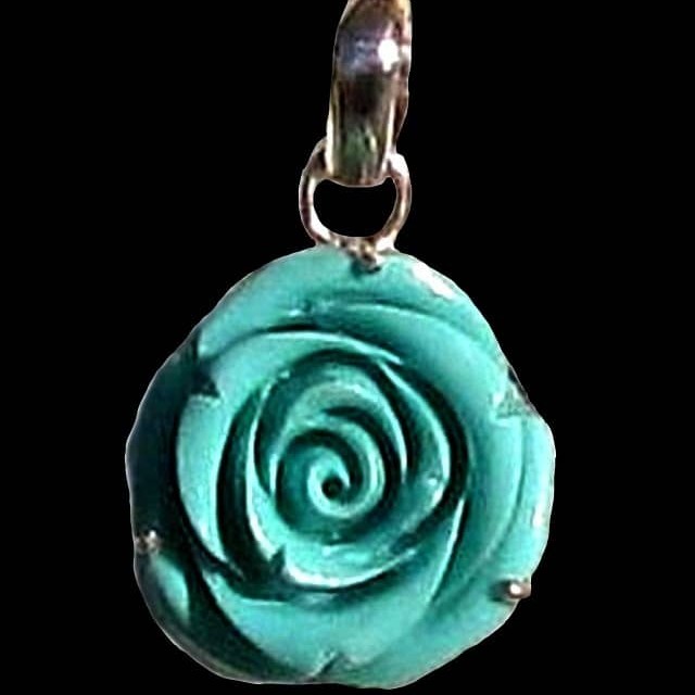 Bijoux indiens - Création Pendentif Résine Verte