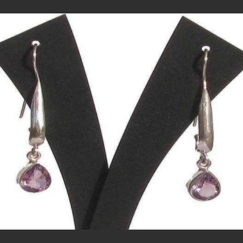 Bijoux indiens - Création Boucles d'oreilles Améthyste