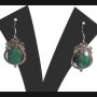 Bijoux indiens - Création Boucles d'oreilles Emeraude