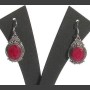 Bijoux indiens - Création Boucles d'oreilles Rubis
