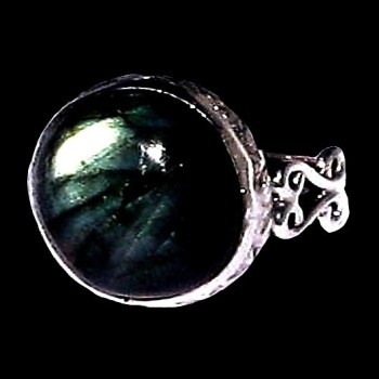 Bague indienne en argent et Labradorite - Bijoux indiens