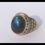 Bague indienne en argent et Labradorite - Bijoux indiens