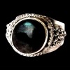 Bague indienne en argent et Labradorite - Bijoux indiens