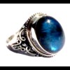 Bague indienne en argent et Labradorite - Bijoux indiens