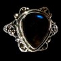 Bague indienne en argent et Labradorite - Bijoux indiens