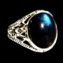 Bague indienne en argent et Labradorite - Bijoux indiens