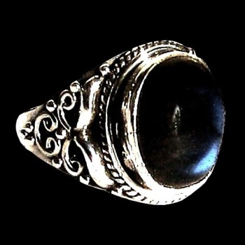 Bague indienne en argent et Labradorite - Bijoux indiens