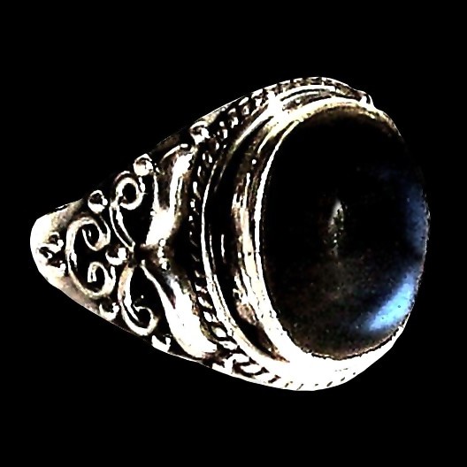 Bague indienne en argent et Labradorite - Bijoux indiens