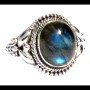 Bague indienne en argent et Labradorite - Bijoux indiens