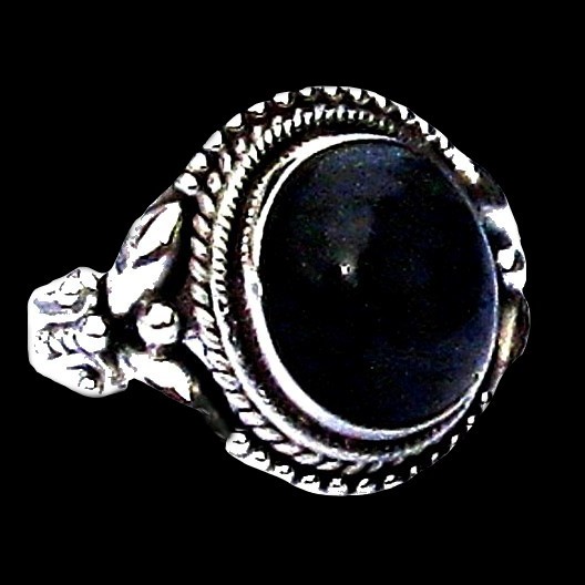 Bague indienne en argent et Labradorite - Bijoux indiens