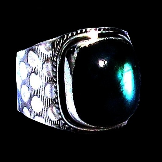 Bague indienne en argent et Labradorite - Bijoux indiens