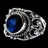 Bague indienne en argent et Labradorite - Bijoux indiens