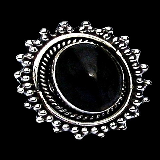 Bague indienne en argent et Labradorite - Bijoux indiens