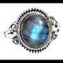 Bague indienne en argent et Labradorite - Bijoux indiens
