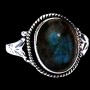 Bague indienne en argent et Labradorite - Bijoux indiens