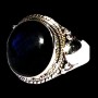 Bague indienne en argent et Labradorite - Bijoux indiens
