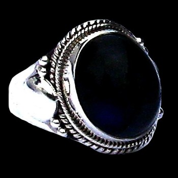 Bague indienne en argent et Labradorite - Bijoux indiens