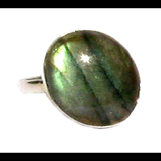 Bague indienne en argent et Labradorite - Bijoux indiens