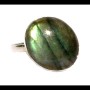 Bague indienne en argent et Labradorite - Bijoux indiens