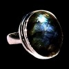 Bague indienne en argent et Labradorite - Bijoux indiens