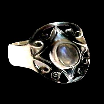 Bague indienne en argent et Labradorite - Bijoux indiens