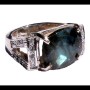 Bague indienne en argent et Labradorite - Bijoux indiens