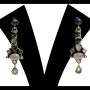 Bijoux indiens - Boucles d'Oreilles indiennes Labradorite