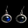 Bijoux indiens - Boucles d'Oreilles indiennes Labradorite