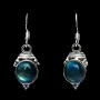 Bijoux indiens - Boucles d'Oreilles indiennes Labradorite