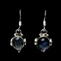 Bijoux indiens - Boucles d'Oreilles indiennes Labradorite