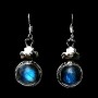 Bijoux indiens - Boucles d'Oreilles indiennes Labradorite
